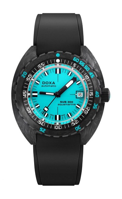Doxa SUB 300 Carbon COSC Aquamarine